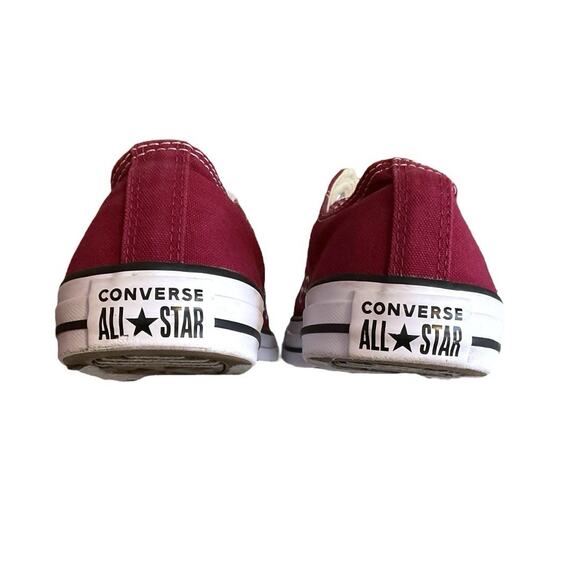 Converse All Star Chuck Taylor Mens 7.5 Women 9.5 Shoes Canvas Low Top Ox Maroon - Picture 12 of 16